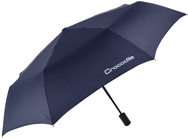 크로커다일 3단 심플 무지 전자동 우산