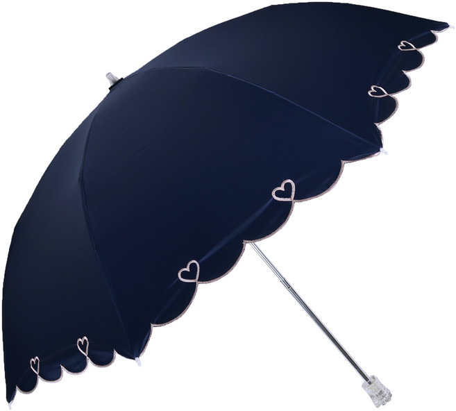 크로커다일 심플 하트 자수 암막 우양산 + 커버