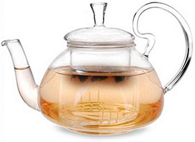 BELLE design 油燈造型玻璃濾網茶壺, 單一顏色, 600ml, 1個