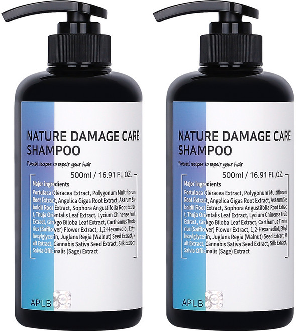 에이플비 네이처 데미지케어 샴푸, 500ml, 2개