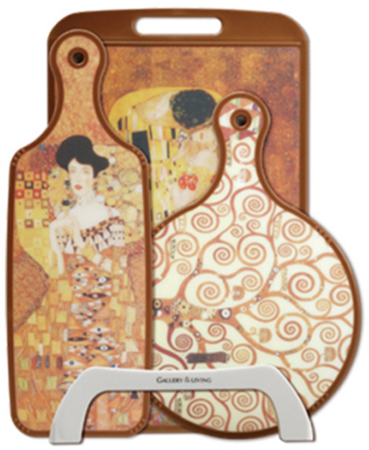 고트만 양면 사각 서빙도마 3종 + 거치대 세트, 1세트