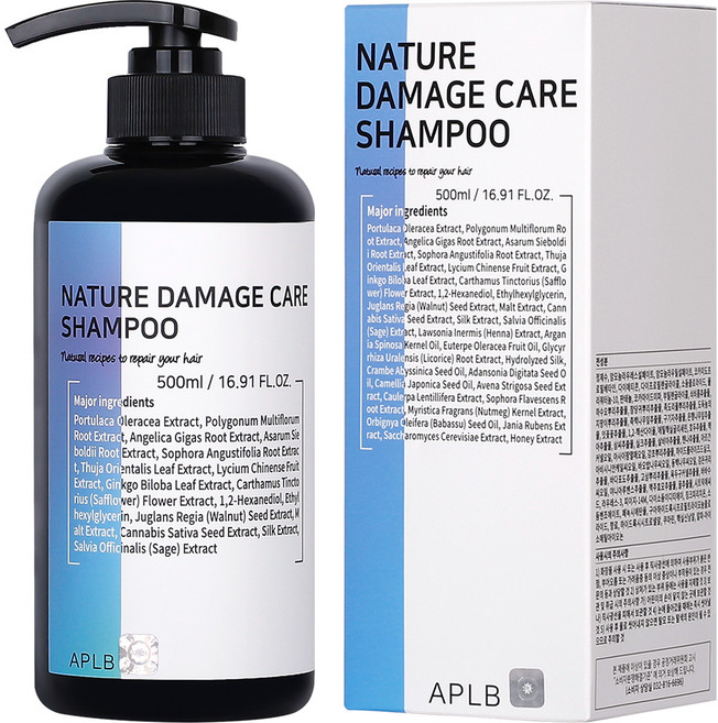 에이플비 네이처 데미지케어 샴푸, 500ml, 1개
