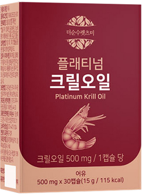더순수렛츠미 플래티넘 크릴오일, 30정, 1개