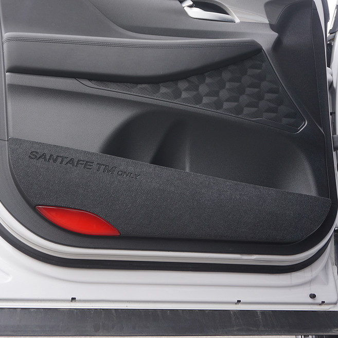바이블오토 차량용 스크래치 방지 믹싱펠트 도어커버, 싼타페TM 2018년 2월~, 그레이