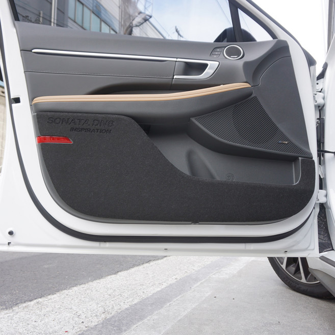 바이블오토 차량용 믹싱펠트 도어커버, 그레이, 현대 쏘나타 dn8 인스퍼레이션 2019년 4월~