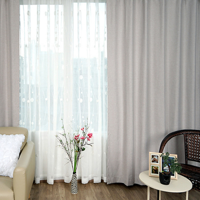 나비손길 복층 암막커튼 + 커튼끈 + 커튼 핀 세트 1p