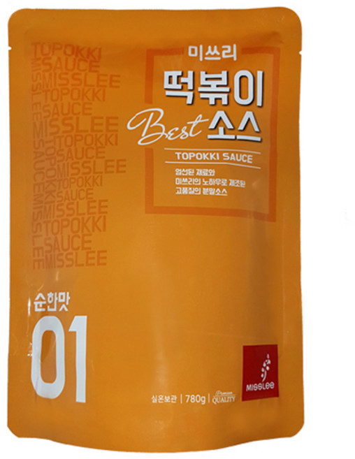 미쓰리 떡볶이 분말소스 01 순한맛, 780g, 1개