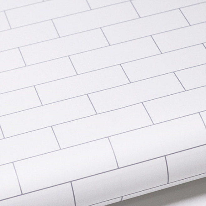 현대시트 주방 타일 시트지, 플레인타일(HWP-21652), 100cm x 3m