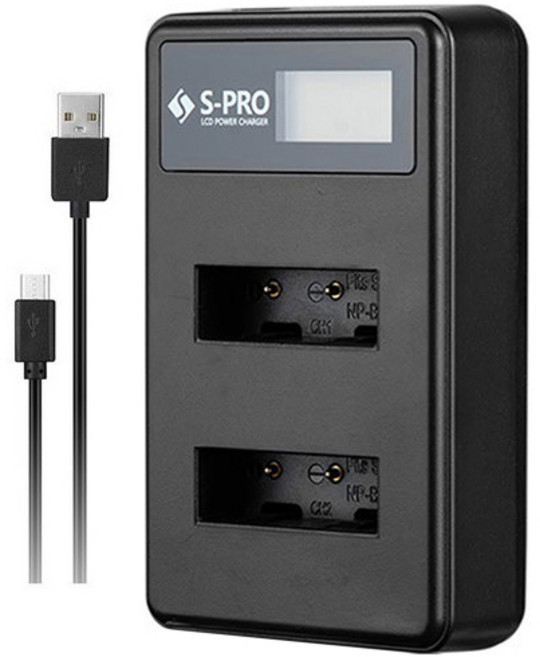 에스프로 소니 NP-BX1 배터리 전용 LCD 듀얼 충전기, SPRO-CH-DU