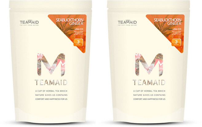 티메이드 허브차 씨벅손진저, 2개, 25개입, 1g