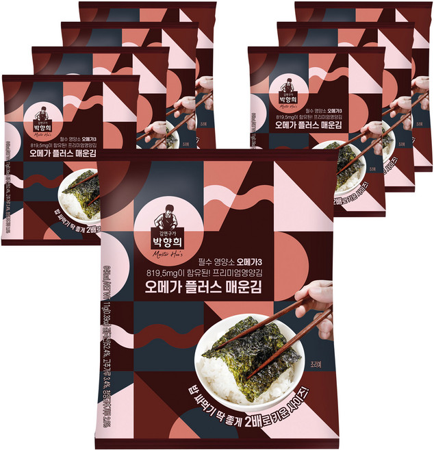 오메가 플러스 매운김, 11g, 8개