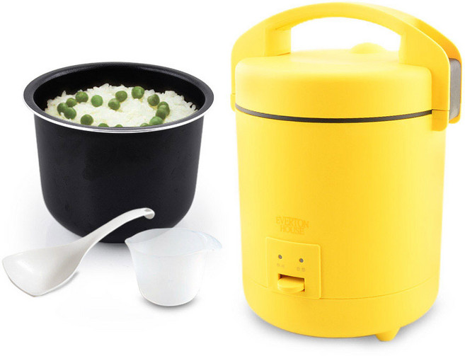 에버튼하우스 미니 전기밥솥 3인용, EHLM-MR673C, 옐로우