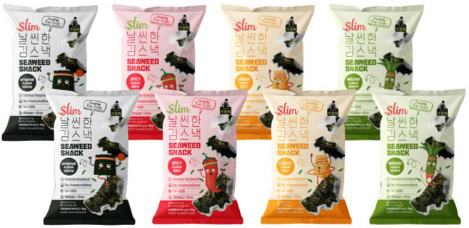 날씬한 김스낵 30g 4종 x 2p, 240g, 1세트