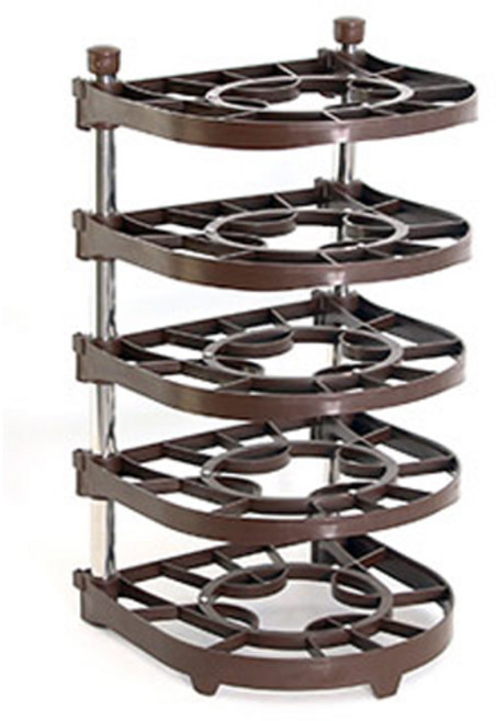 리빙해피 국산 주방 하부 뉴후라이팬정리대, 브라우니