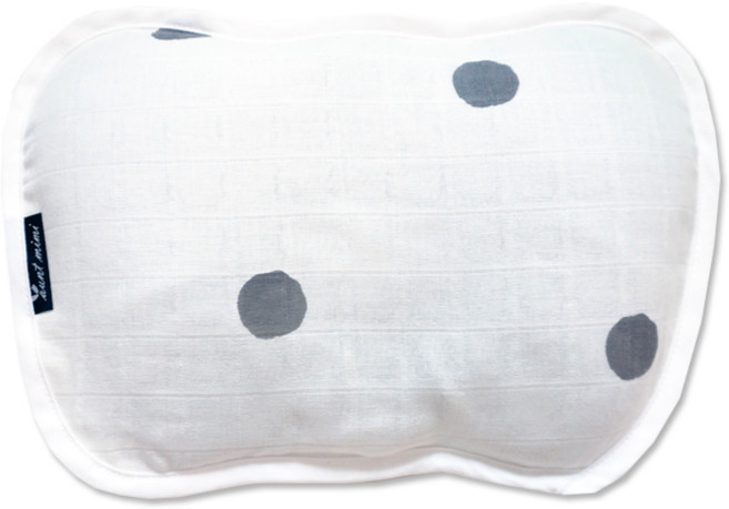 안트미미 신생아 여름 거즈 짱구베개 좁쌀 + 커버 랜덤발송 세트, 크림도트, 1개