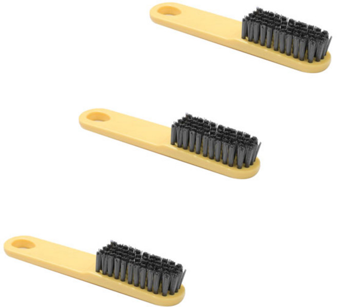 더자카 클린다용도 세척브러쉬, 옐로, 3개