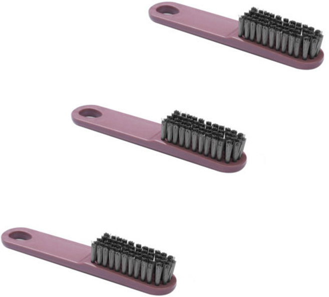 더자카 클린다용도 세척브러쉬, 퍼플, 3개