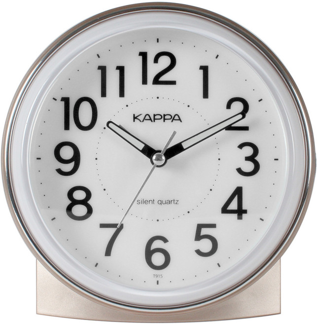 KAPPA 저소음 멜로디 알람시계, 샴페인골드