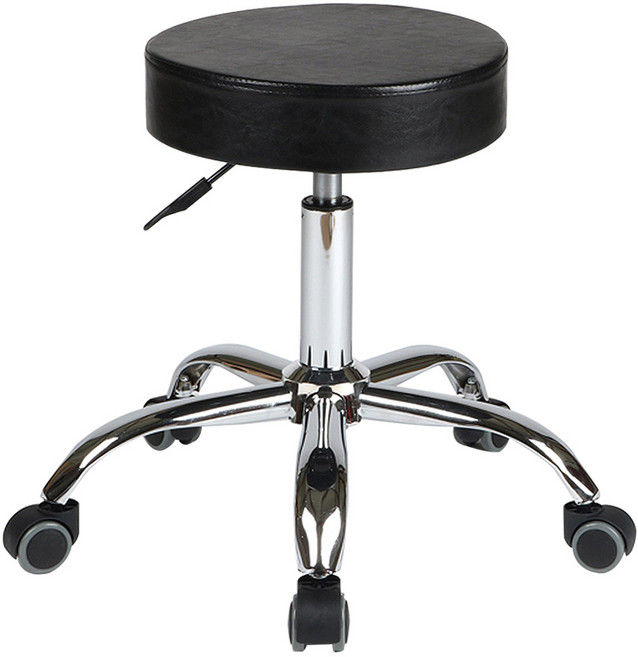 도리퍼니처 동글이 바퀴 보조 의자, 블랙, 1개