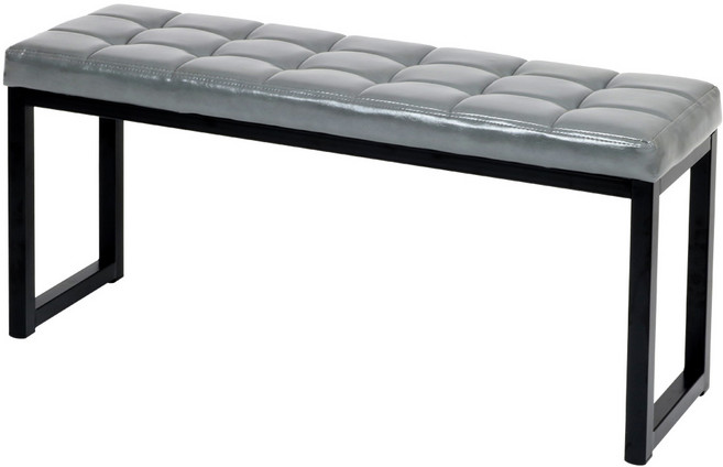 도리퍼니처 디올쿠션 블랙 벤치, 그레이
