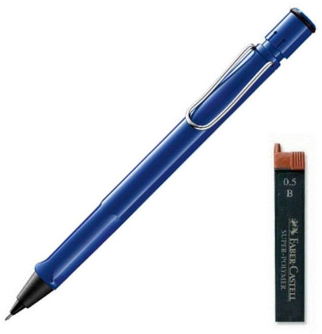 LAMY 사파리 샤프 블루 + 샤프심 B 랜덤발송, 0.5mm, 1개