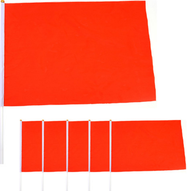 파티해 응원 깃발, 레드, 6개