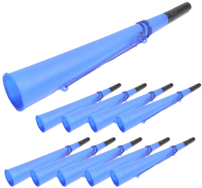 긴 응원 나팔, 블루, 10개