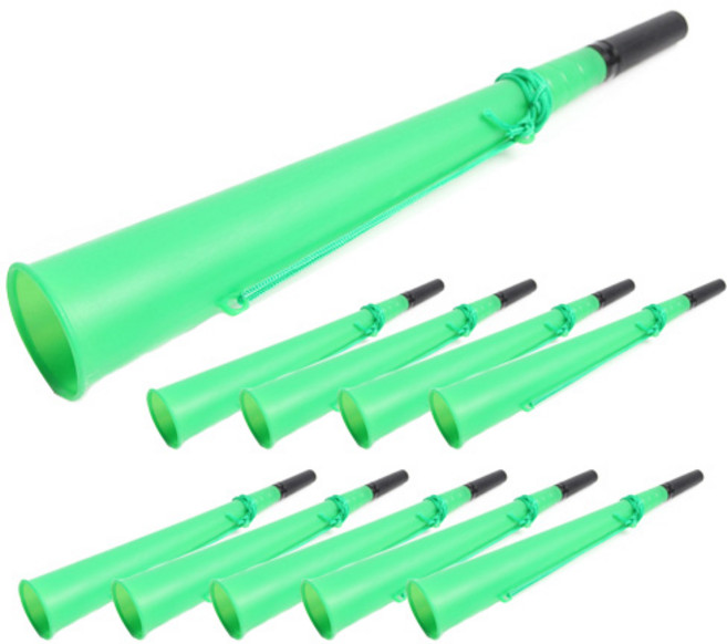 긴 응원 나팔, 그린, 10개