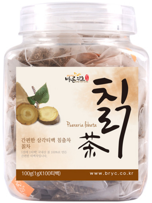 바른약초 칡차 삼각티백, 1g, 100개입