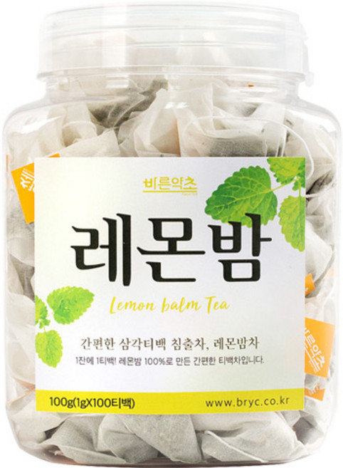 바른약초 레몬밤 삼각티백, 1g, 100개입, 1개