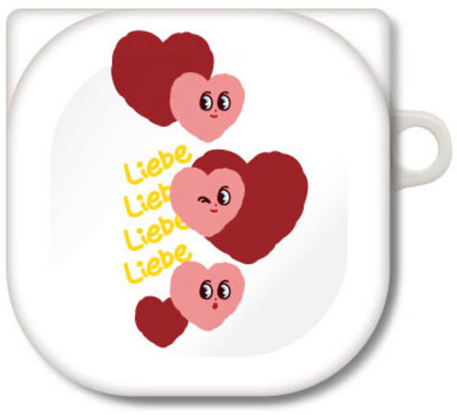 Frugna Design Liebe Galaxy Buds Live / Buds 2 保護殼, 單一商品, 白色, 1個