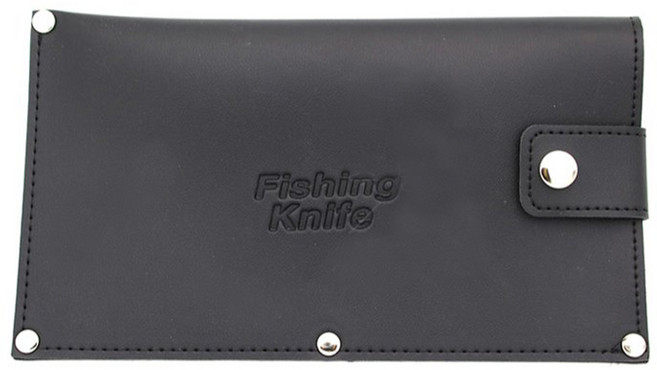 FishingKinife 인조 가죽 중식도용 칼집, 검정, 1개