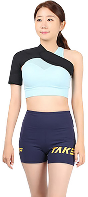 소프트 좌측 어깨 보호대 블랙 CM-7754, 1개