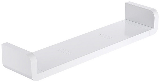 모나코올리브 럭스 무타공 A1 와이드 욕실선반, 화이트, 1개