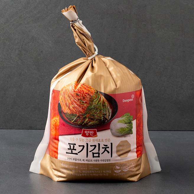 동원 양반 포기김치, 4kg, 1개