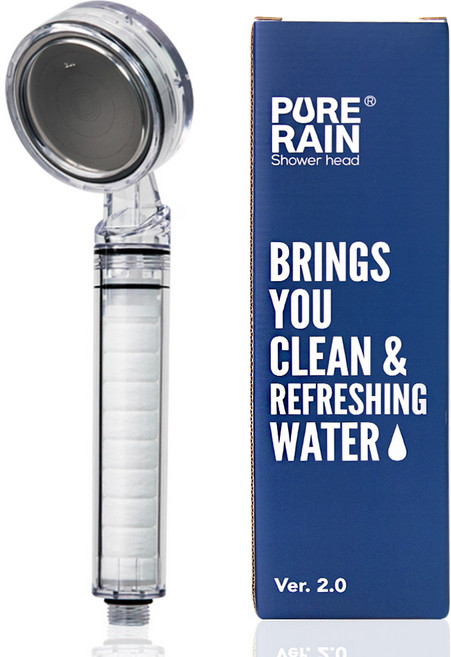 퓨어레인 필터 샤워기 V2.0, 1개, 화이트