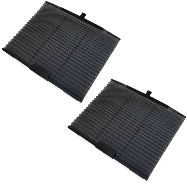 더룩 차량용 가려보까 햇빛가리개, 블랙, 2개