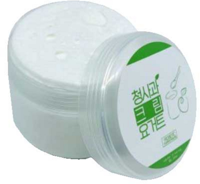 띵이슬라임 청사과 크림 요거트 슬라임 250ml, 혼합색상, 1개