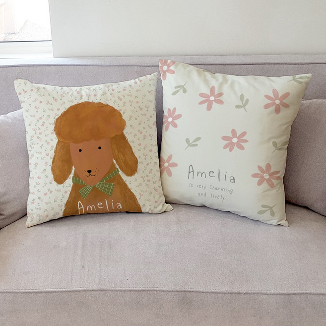 상상후 디자인 양면 쿠션커버