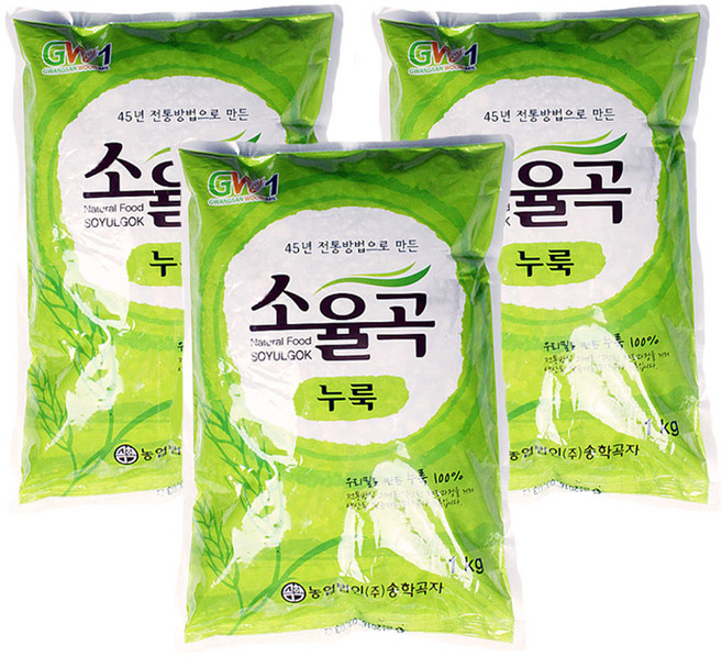 소율곡 전통누룩, 1kg, 3개