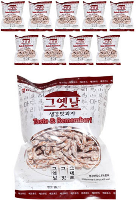 에코푸드 그옛날 생강맛과자, 350g, 3개