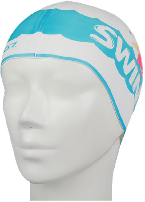 SD7 스윔스위니 실리콘 수영모 SGL-CA288, WHT, 1개