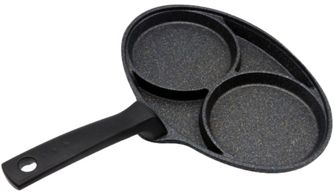 리빙패밀리 인덕션 스웨그쿡 2구 에그팬, 21cm, 1개