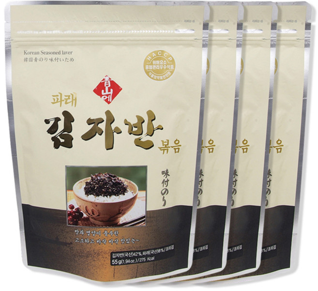 청산에 파래 김자반 볶음, 55g, 4개