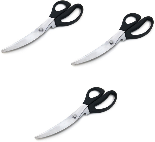 코코렉스 고급 주방 고기 바베큐 캠핑 바나나 가위, 3개