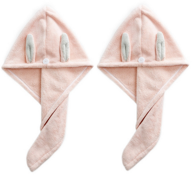 소프트 헤어 타올 SG03, 핑크, 2개