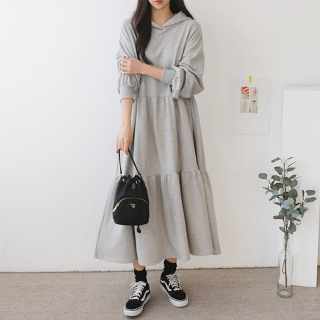 팡팡샵 R 후드캉캉 임산부 원피스