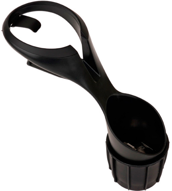 카몽 투컵스 2단형 콘솔박스 차량용 음료수 홀더, 1세트, 올블랙