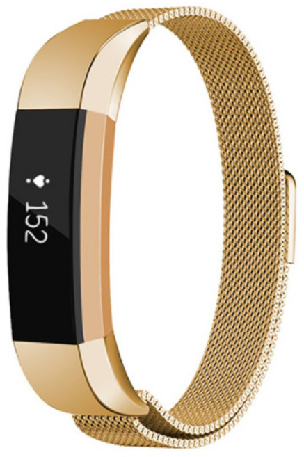 DC NET WORK Fitbit Alta/Alta HR磁吸式米蘭錶帶, 金子, 1個