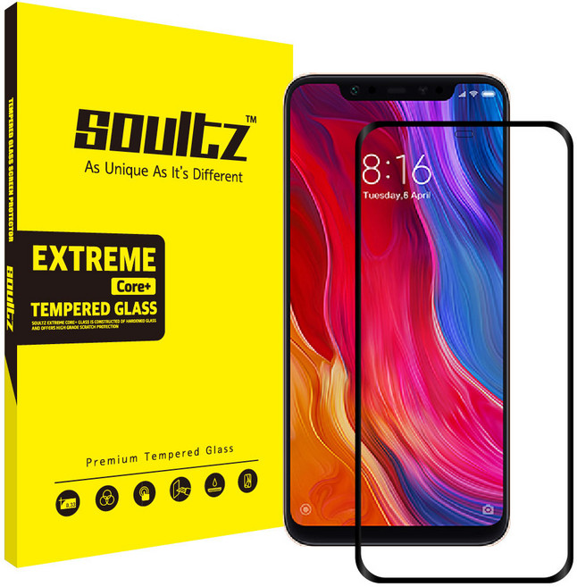 솔츠 휴대폰 강화유리 방탄 액정보호필름, 1개